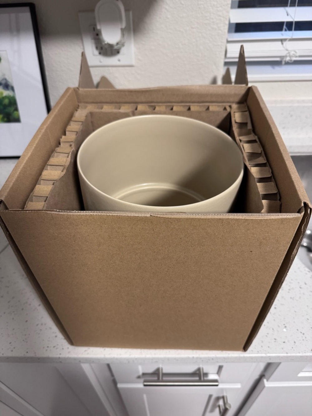 FABLE Home Large Planter Coastal Cream Ceramic Pot + Tray New In Box - Picture 8 of 15